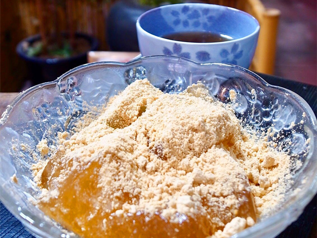 ただいまのおすすめメニュー 本わらび餅